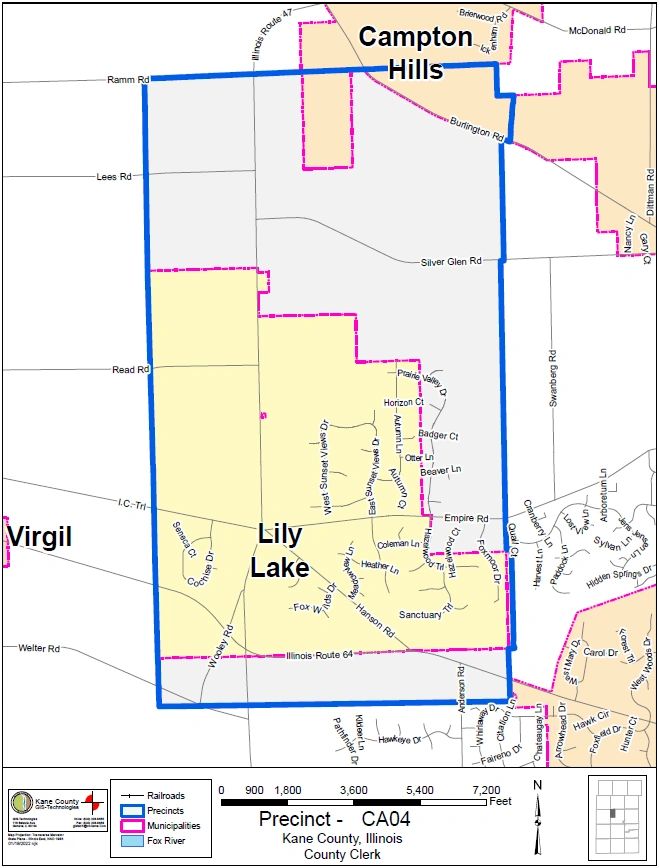 Map of Campton Township precinct CA04.