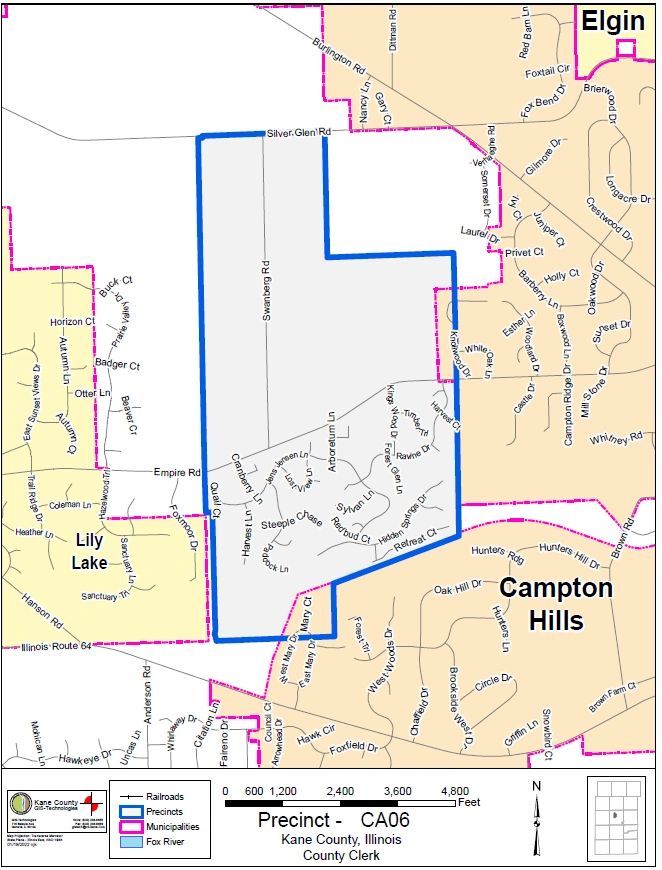 Map of Campton Township precinct CA06.