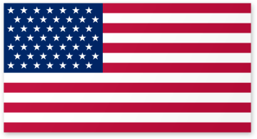 American flag representing the open CA01 precinct.